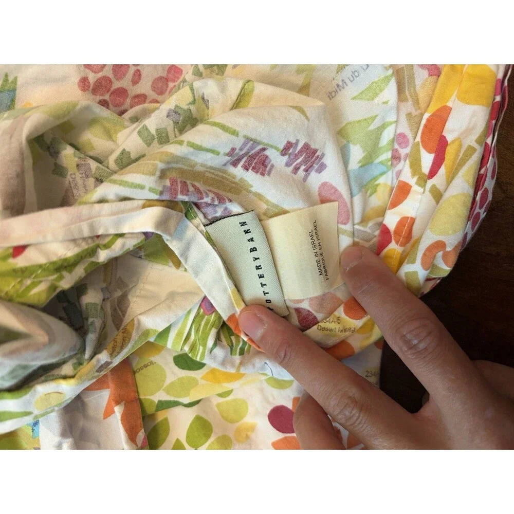 Pottery Barn Woodland Duvet Cover Full Paint By Numbers Organic Cotton Cottage